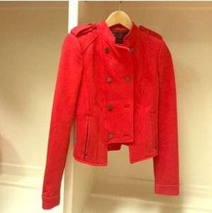 Bcbgmaxazria Red Jacket Size XS